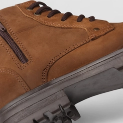 Bota Masculina Bow River Couro Zíper Marrom