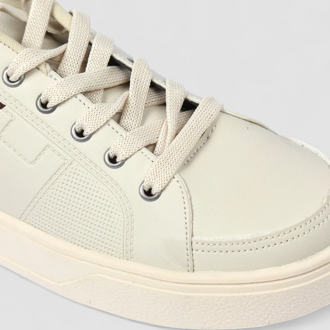 Tênis Casual Masculino Woche Detalhes Marrons Off-White