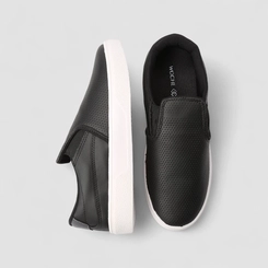 Slip On Masculino Woche Calce Fácil Perfuros Preto