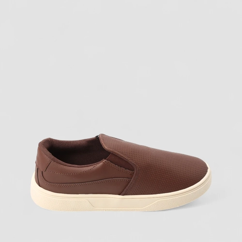Slip On Masculino Woche Perfuros Marrom