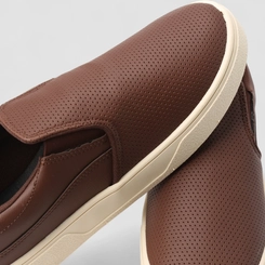 Slip On Masculino Woche Perfuros Marrom