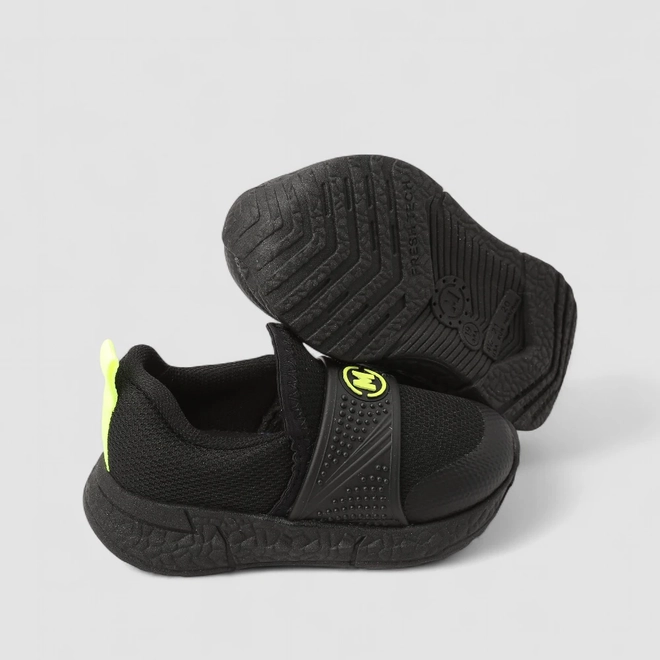 Slip On Bebê Molekinho Mesh Preto