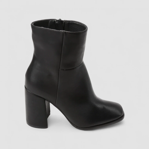 Ankle Boot Feminina Gabriela Salto Bloco Preto