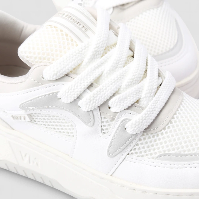 Tênis Casual Feminino Via Marte Recorte Nobuck Mesh Branco