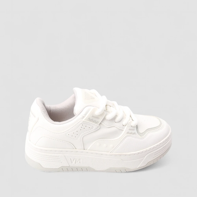 Tênis Casual Feminino Via Marte Recorte Emborrachado Branco