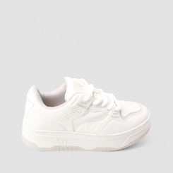 Tênis Casual Feminino Via Marte Recorte Emborrachado Branco