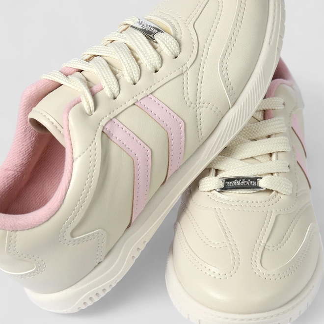 Tênis Casual Infantil Molekinha Recorte Off White