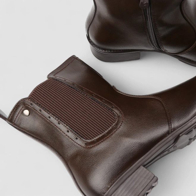 Bota Chelsea Feminina Mooncity Marrom