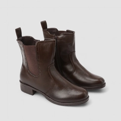 Bota Chelsea Feminina Mooncity Marrom