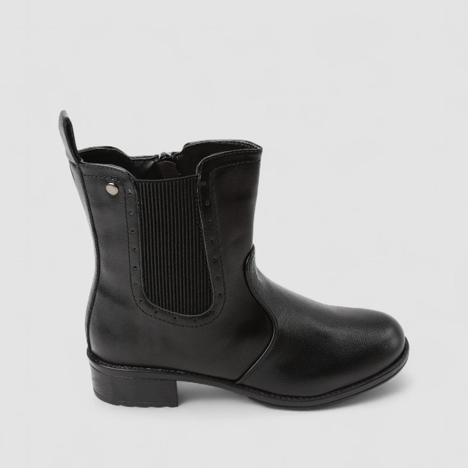 Bota Chelsea Feminina Mooncity Preto