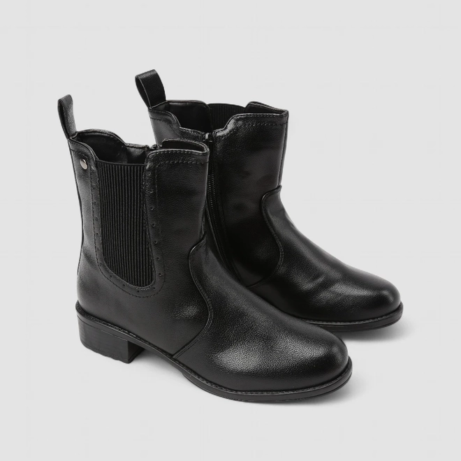Bota Chelsea Feminina Mooncity Preto
