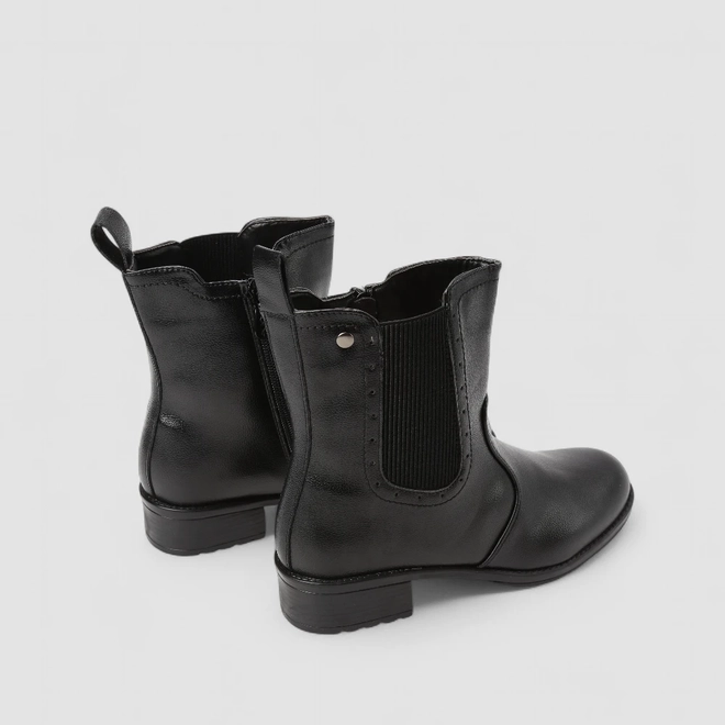 Bota Chelsea Feminina Mooncity Preto