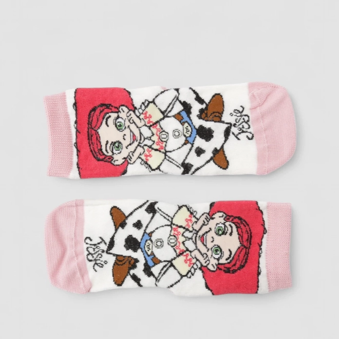 Meia Infantil Lupo Toy Story Jessie 24-29 Off White & Rosa