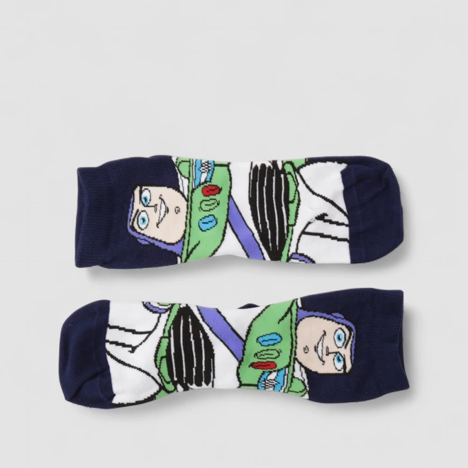 Meia Infantil Lupo Buzz Lightyear Toy Story 30-36 Marinho
