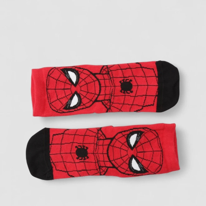 Meia Infantil Lupo Spiderman 30-36 Vermelha