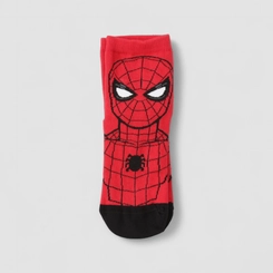 Meia Infantil Lupo Spiderman 30-36 Vermelha