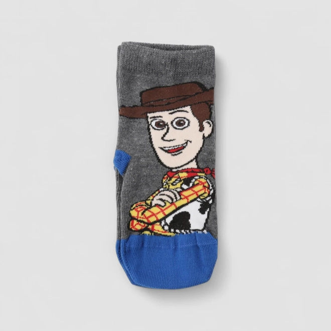 Meia Infantil Lupo Toy Story Woody 24-29 Cinza