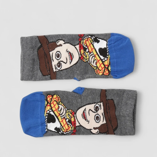 Meia Infantil Lupo Toy Story Woody 24-29 Cinza