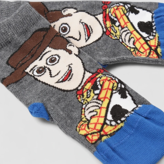Meia Infantil Lupo Toy Story Woody 24-29 Cinza