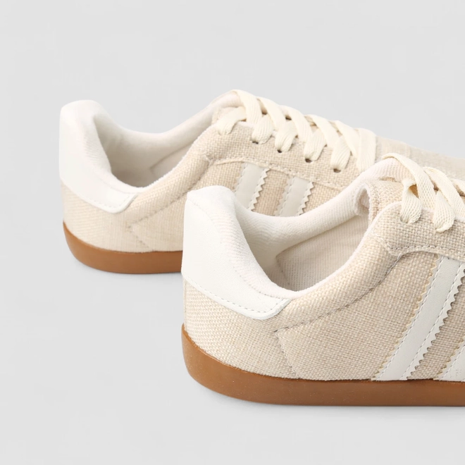 Tênis Casual Feminino Penélope Rafia Creme