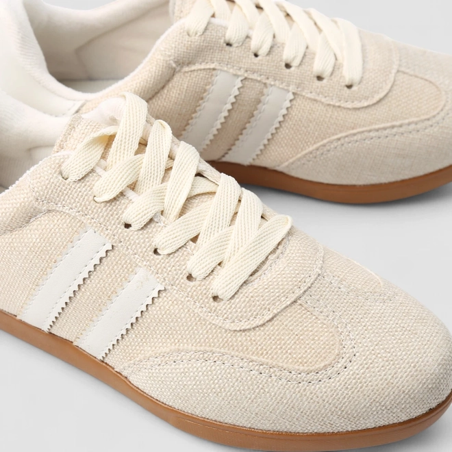Tênis Casual Feminino Penélope Rafia Creme