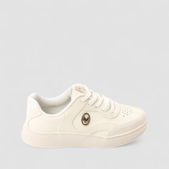 Tênis Casual Feminino Mississipi Coração Off White