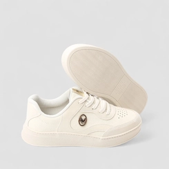 Tênis Casual Feminino Mississipi Coração Off White