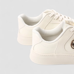Tênis Casual Feminino Mississipi Coração Off White