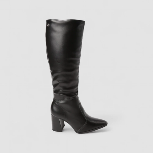 Bota Feminina Dakota Cano Alto Detalhe Elástico Preta