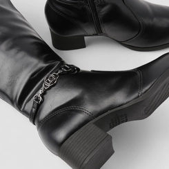 Bota Feminina Dakota Cano Alto Corrente Preto