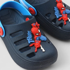 Babuche Infantil Grendene Kids Marvel Homem Aranha Marinho