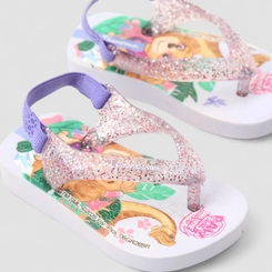 Chinelo Infantil Ipanema Patrulha Canina Glitter Roxo