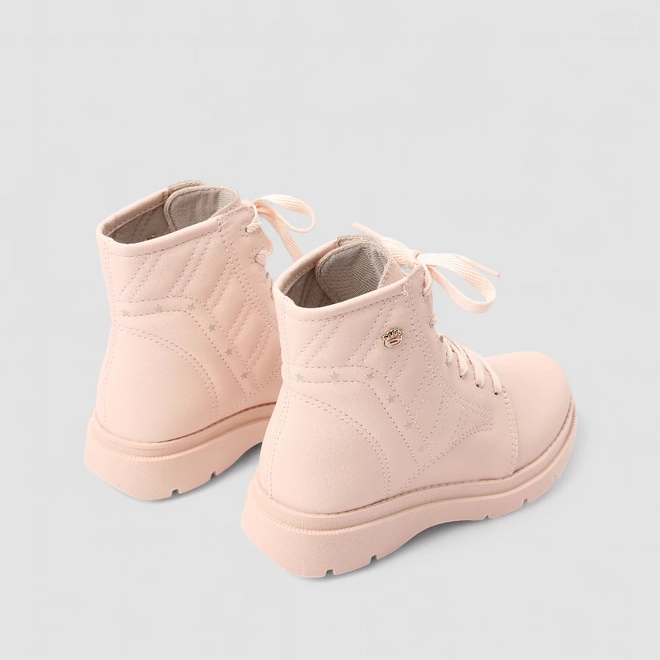 Coturno Infantil Pink Cats Prespontos Estrelas Rosa