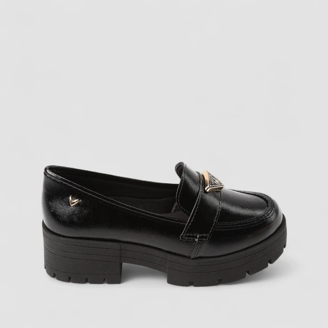 Mocassim Feminino Mississipi Verniz Tratorado Preto