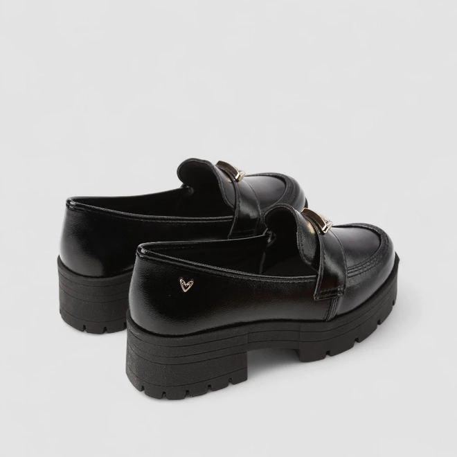 Mocassim Feminino Mississipi Verniz Tratorado Preto