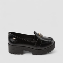 Mocassim Feminino Mississipi Verniz Tratorado Preto