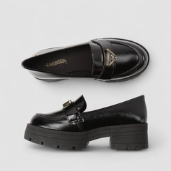 Mocassim Feminino Mississipi Verniz Tratorado Preto