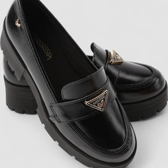 Mocassim Feminino Mississipi Verniz Tratorado Preto