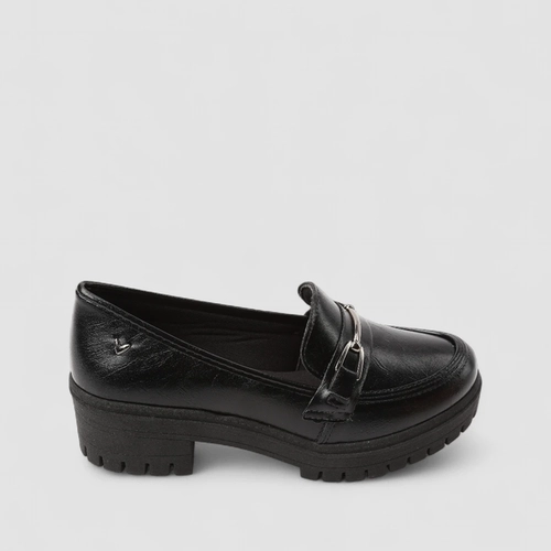 Mocassim Feminino Mississipi Tratorado Enfeite Metálico Preto