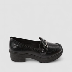 Mocassim Feminino Mississipi Tratorado Enfeite Metálico Preto