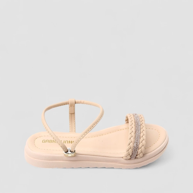 Sandália Infantil Gabrielinha Strass Rosa