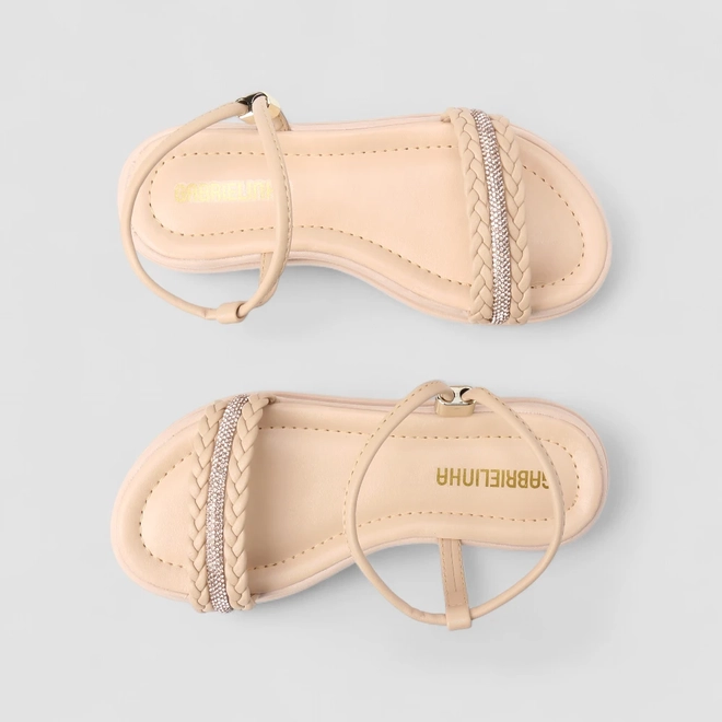 Sandália Infantil Gabrielinha Strass Rosa
