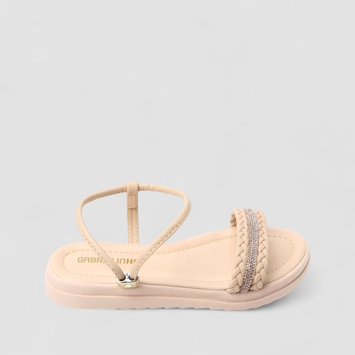 Sandália Infantil Gabrielinha Strass Rosa