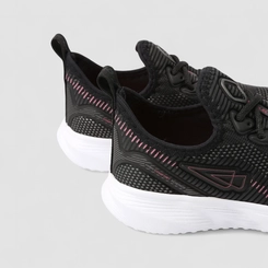 Tênis Esportivo Feminino Repplay High Comfort Science Detalhe Rosa Mesh Preto