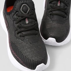 Tênis Esportivo Feminino Repplay High Comfort Science Detalhe Rosa Mesh Preto