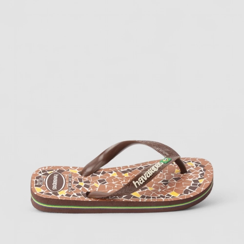 Chinelo Feminino Havaianas Top Caquinhos Original Marrom