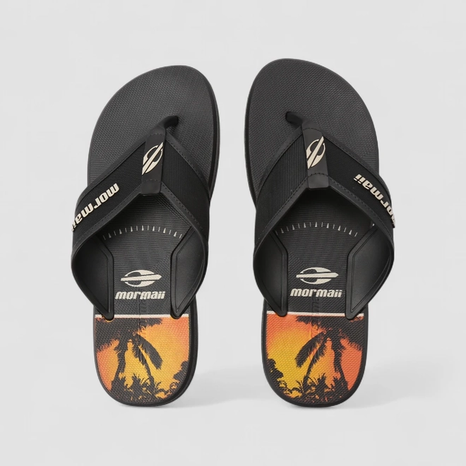 Chinelo Masculino Mormaii Wave III Tropical Preto
