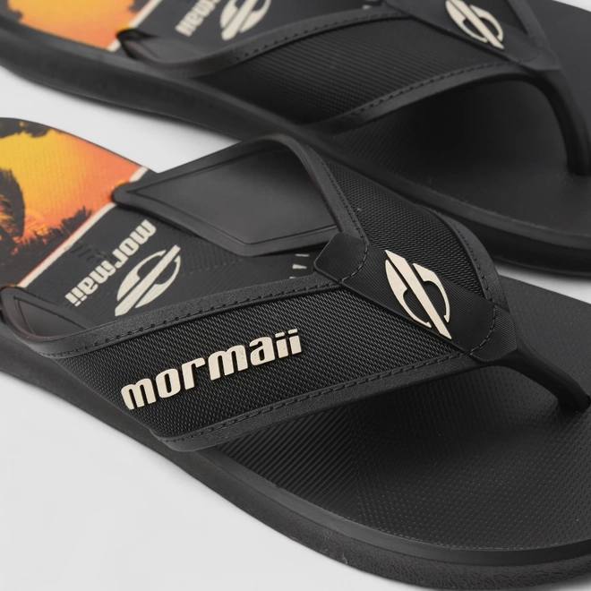 Chinelo Masculino Mormaii Wave III Tropical Preto