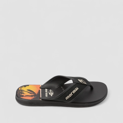 Chinelo Masculino Mormaii Wave III Tropical Preto