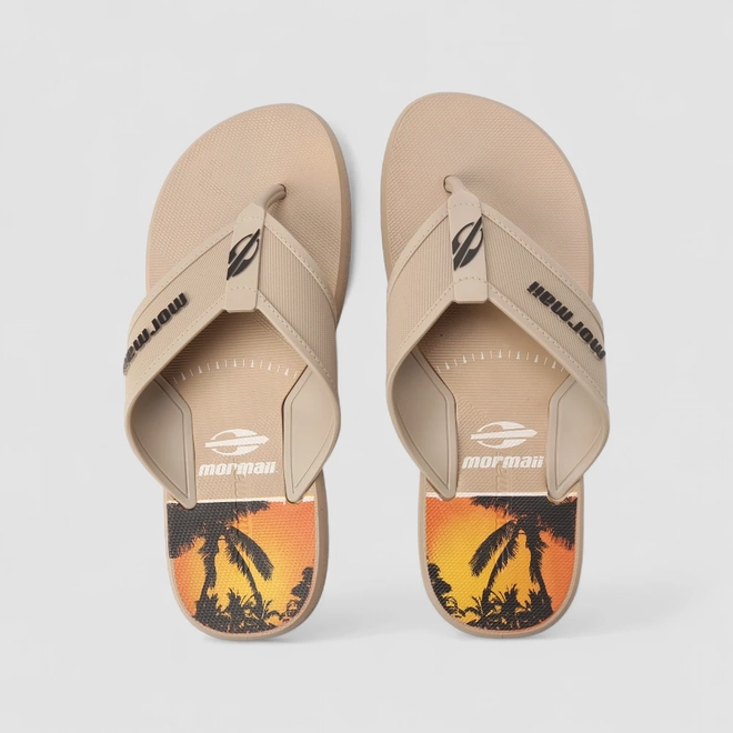 Chinelo Masculino Mormaii Waves III Tropical Bege